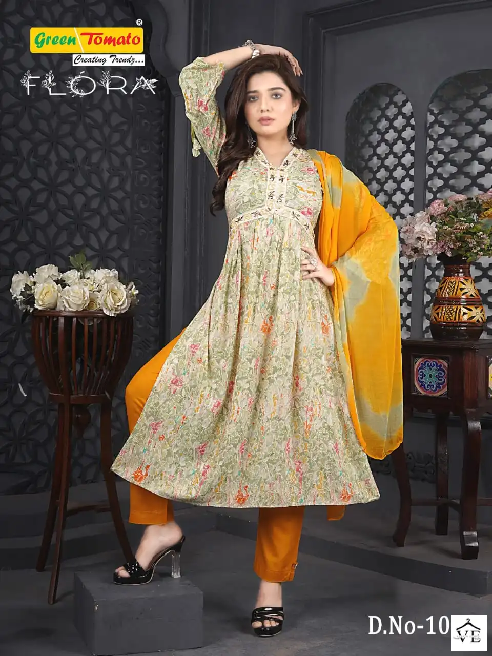 VE Flora Rayon Wholesale Readymade Suits Catalog — Wholesale Salwar Suits, MPA wholesale from Surat - Gallery Image 6