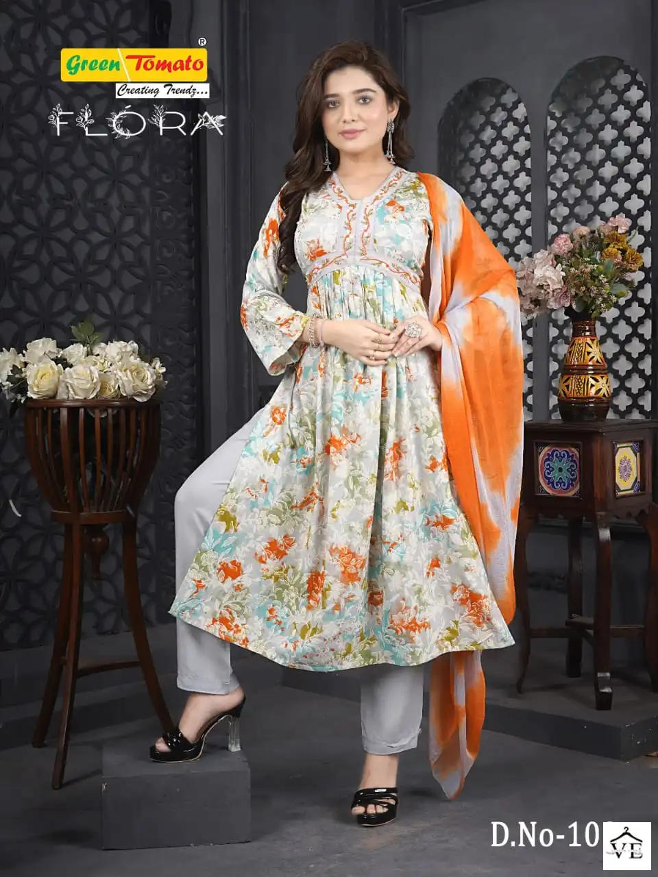 VE Flora Rayon Wholesale Readymade Suits Catalog — Wholesale Salwar Suits, MPA wholesale from Surat - Gallery Image 7