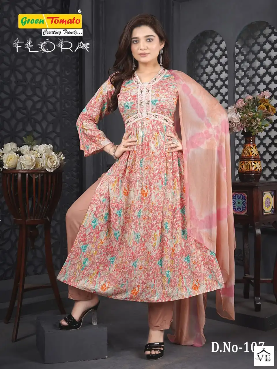 VE Flora Rayon Wholesale Readymade Suits Catalog — Wholesale Salwar Suits, MPA wholesale from Surat - Gallery Image 9