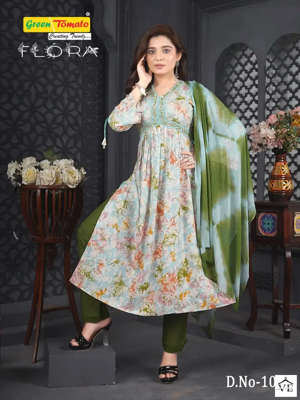VE Flora Rayon Wholesale Readymade Suits Catalog — Wholesale Salwar Suits, MPA wholesale from Surat - Gallery Image 3