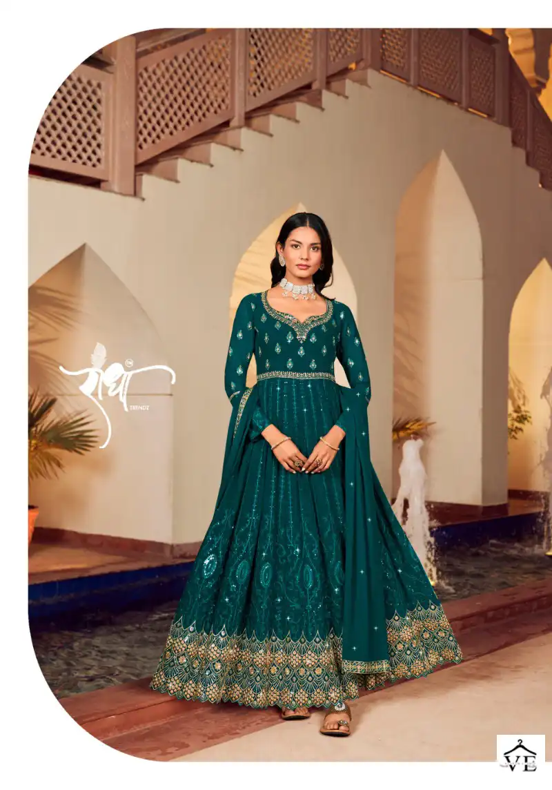 Radha Floral Vol 2 Georgette Wholesale Designer Suits Catalog — Wholesale Salwar Suits, MPA wholesale from Surat - Gallery Image 3