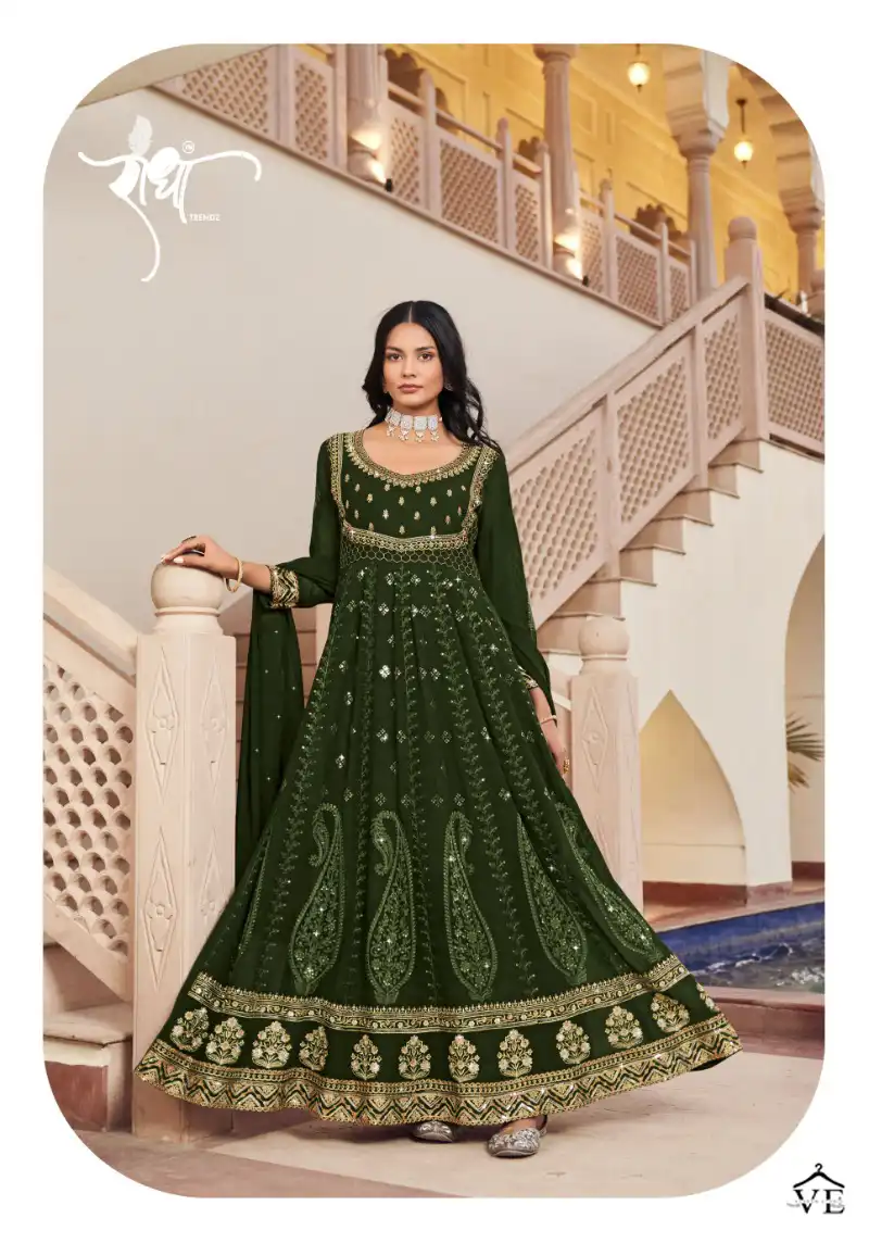 Radha Floral Vol 2 Georgette Wholesale Designer Suits Catalog — Wholesale Salwar Suits, MPA wholesale from Surat - Gallery Image 2