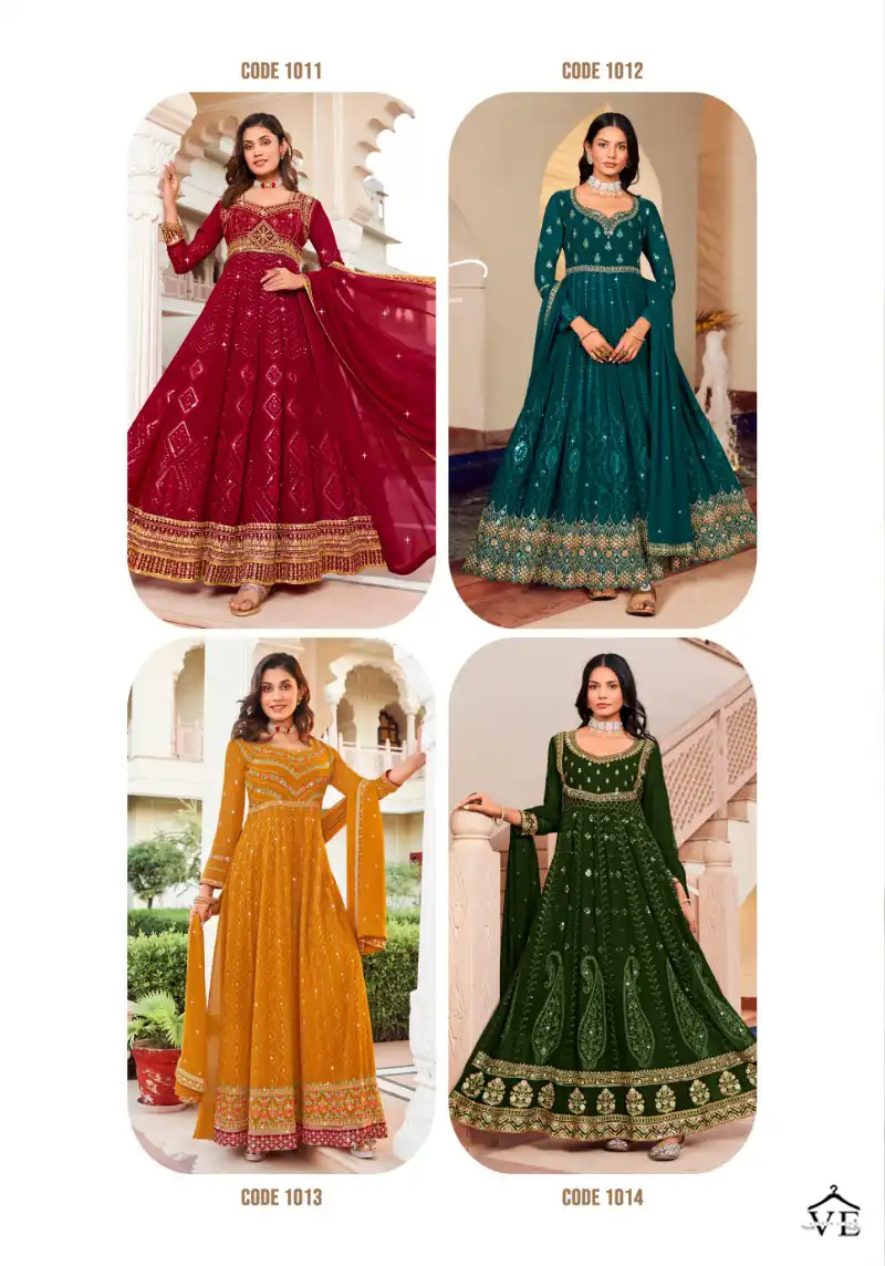 Radha Floral Vol 2 Georgette Wholesale Designer Suits Catalog — Wholesale Salwar Suits, MPA wholesale from Surat — view 4