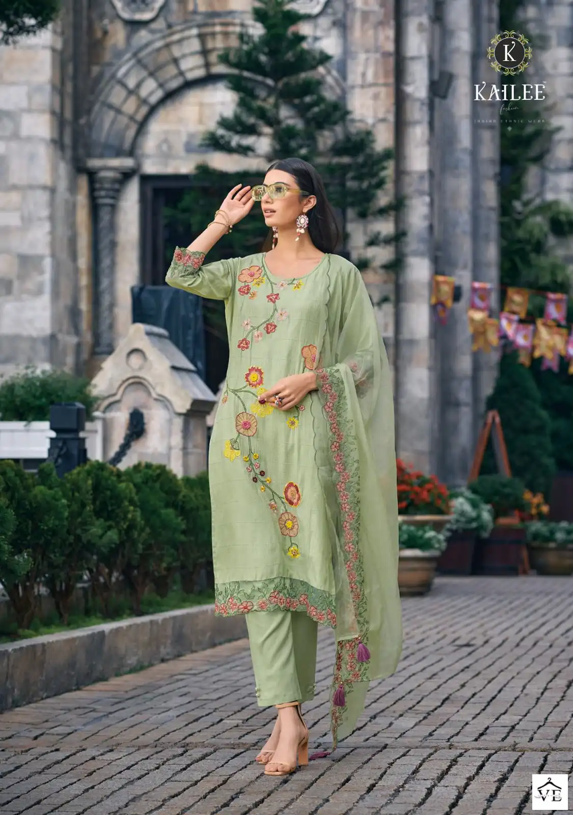 Kailee Fashion Fluer Vol-4 Pure Viscose Wholesale Readymade Suits Catalog — Wholesale Salwar Suits, Kailee Fashion wholesale from Surat - Gallery Image 5