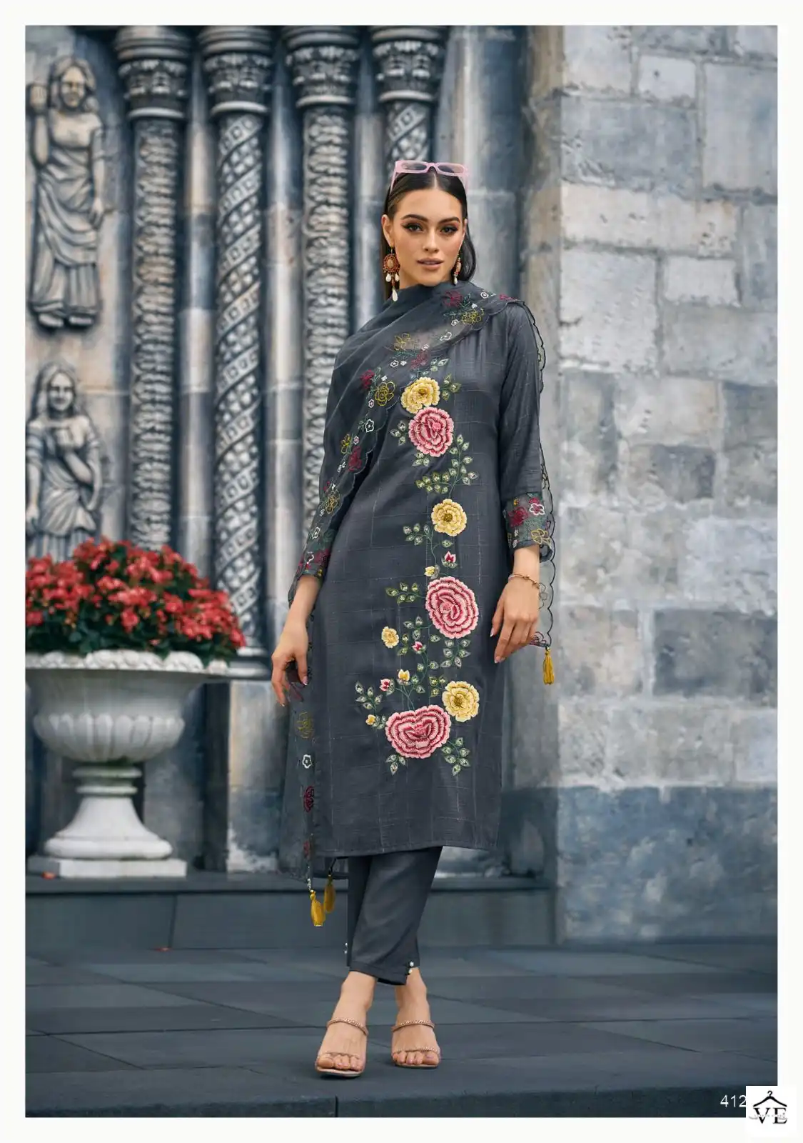 Kailee Fashion Fluer Vol-4 Pure Viscose Wholesale Readymade Suits Catalog — Wholesale Salwar Suits, Kailee Fashion wholesale from Surat - Gallery Image 2