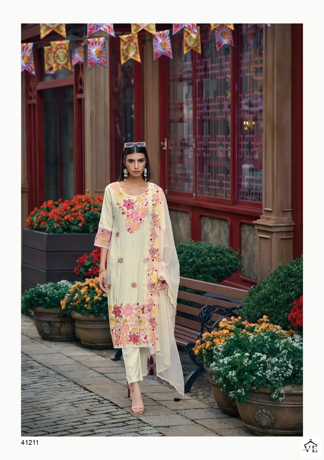 Kailee Fashion Fluer Vol-4 Pure Viscose Wholesale Readymade Suits Catalog — Wholesale Salwar Suits, Kailee Fashion wholesale from Surat - Gallery Image 4
