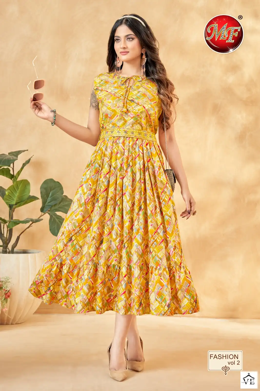 VE Fashion Vol 2 Heavy Rayon Wholesale Kurti Catalog — Wholesale Kurtis, MPA wholesale from Surat — view 3