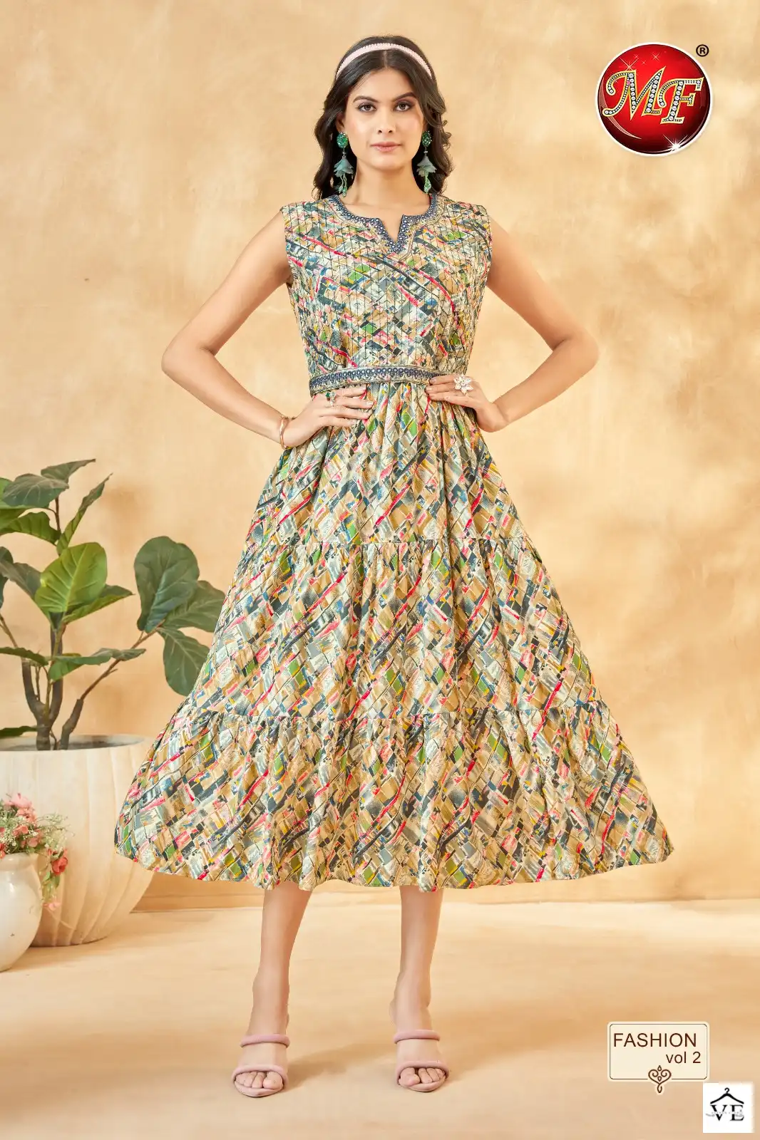 VE Fashion Vol 2 Heavy Rayon Wholesale Kurti Catalog — Wholesale Kurtis, MPA wholesale from Surat — view 4