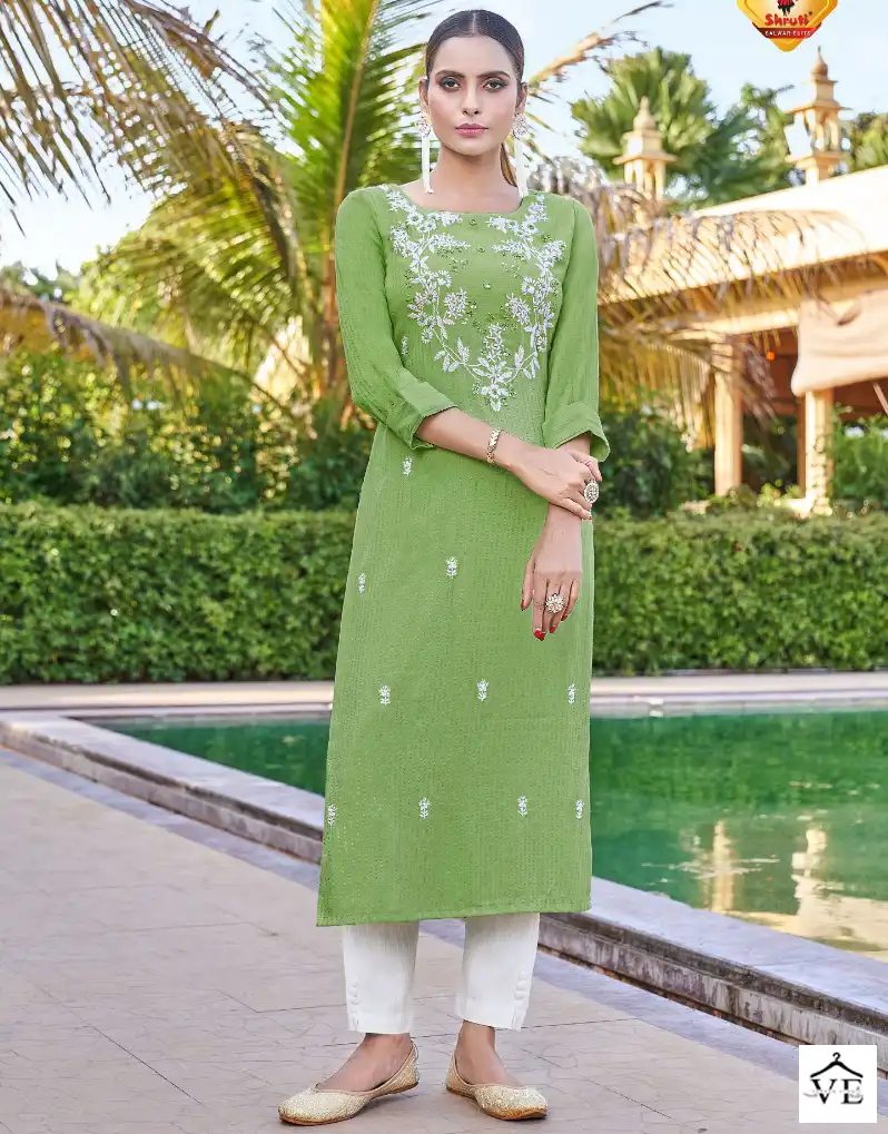 Vardan Ethnic Femina Vol 1 Soft Muslin Wholesale Designer Kurtis Catalog — Wholesale Kurtis, MPA wholesale from Surat — view 1