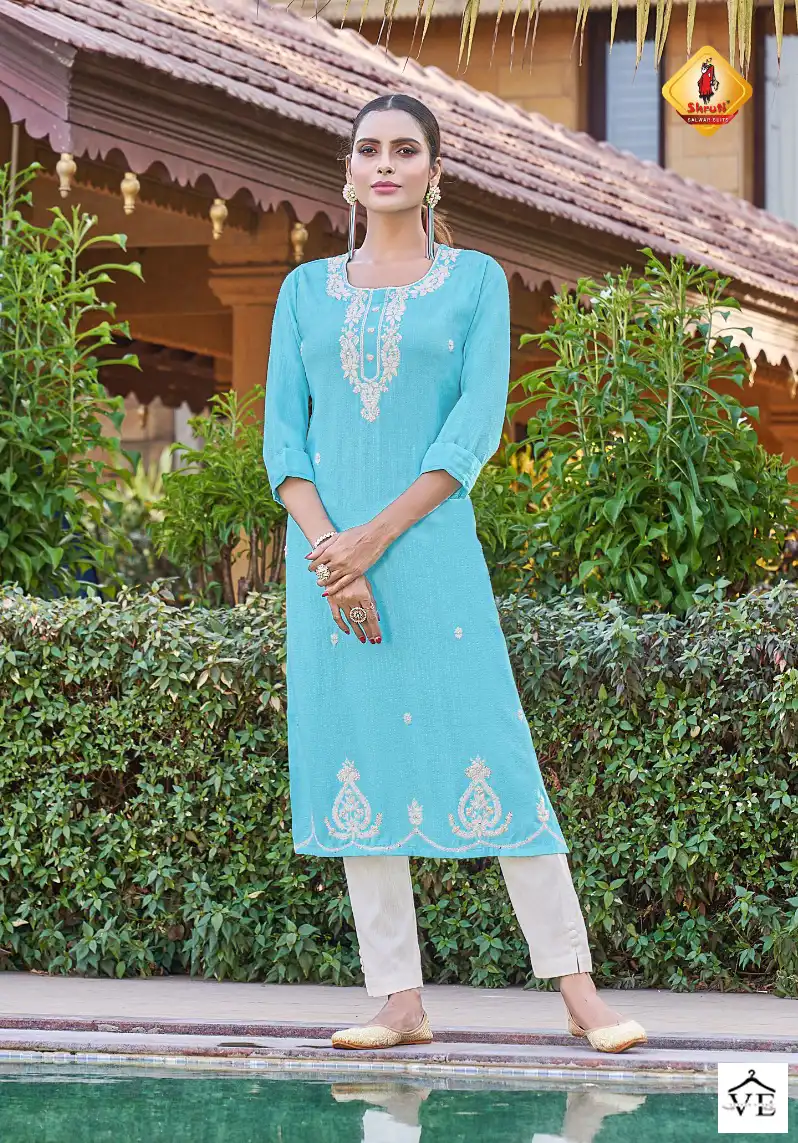 Vardan Ethnic Femina Vol 1 Soft Muslin Wholesale Designer Kurtis Catalog — Wholesale Kurtis, MPA wholesale from Surat - Gallery Image 4
