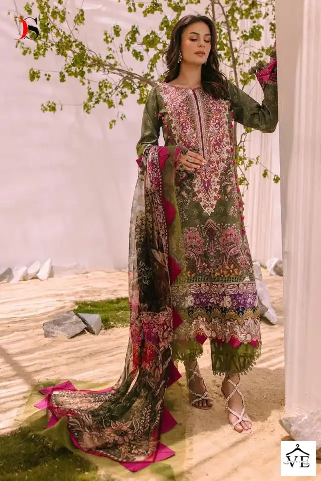 Deepsy Suits Firodus Classic Lawn 23 Pure Cotton Wholesale Salwar Suit Catalog — Wholesale Salwar Suits, MPA wholesale from Surat - Gallery Image 3