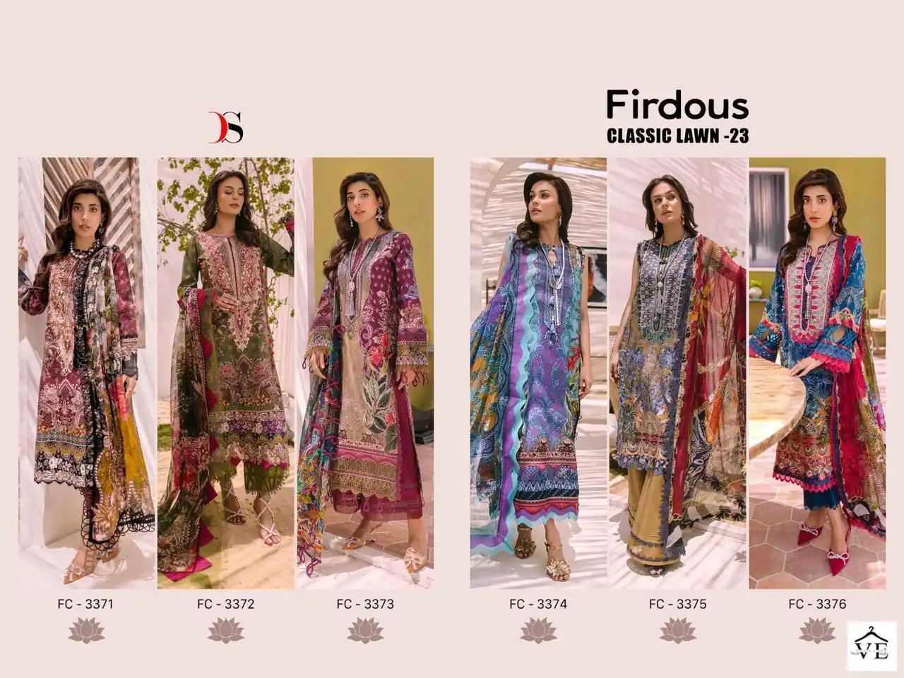 Deepsy Suits Firodus Classic Lawn 23 Pure Cotton Wholesale Salwar Suit Catalog — Wholesale Salwar Suits, MPA wholesale from Surat — view 7