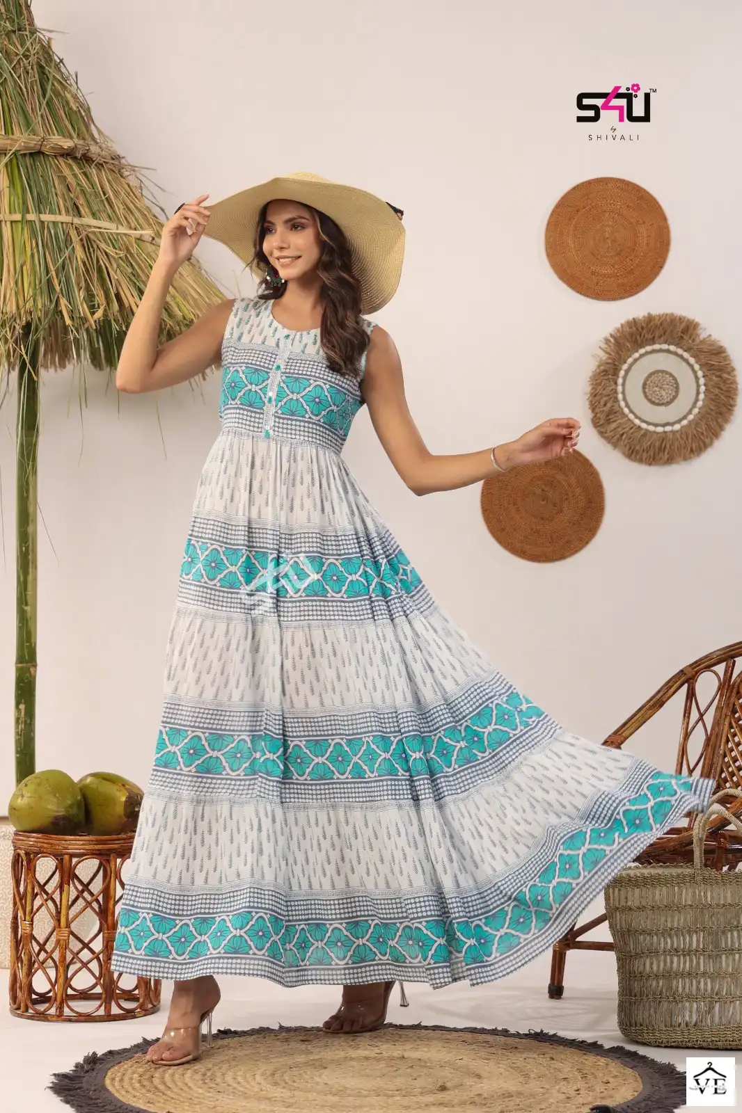 S4U Flairy Tales Vol 9 Cotton Wholesale Flared Kurta Catalog — Wholesale Kurtis, MPA wholesale from Surat — view 2