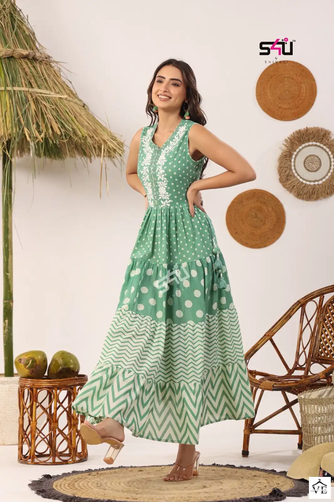 S4U Flairy Tales Vol 9 Cotton Wholesale Flared Kurta Catalog — Wholesale Kurtis, MPA wholesale from Surat — view 3