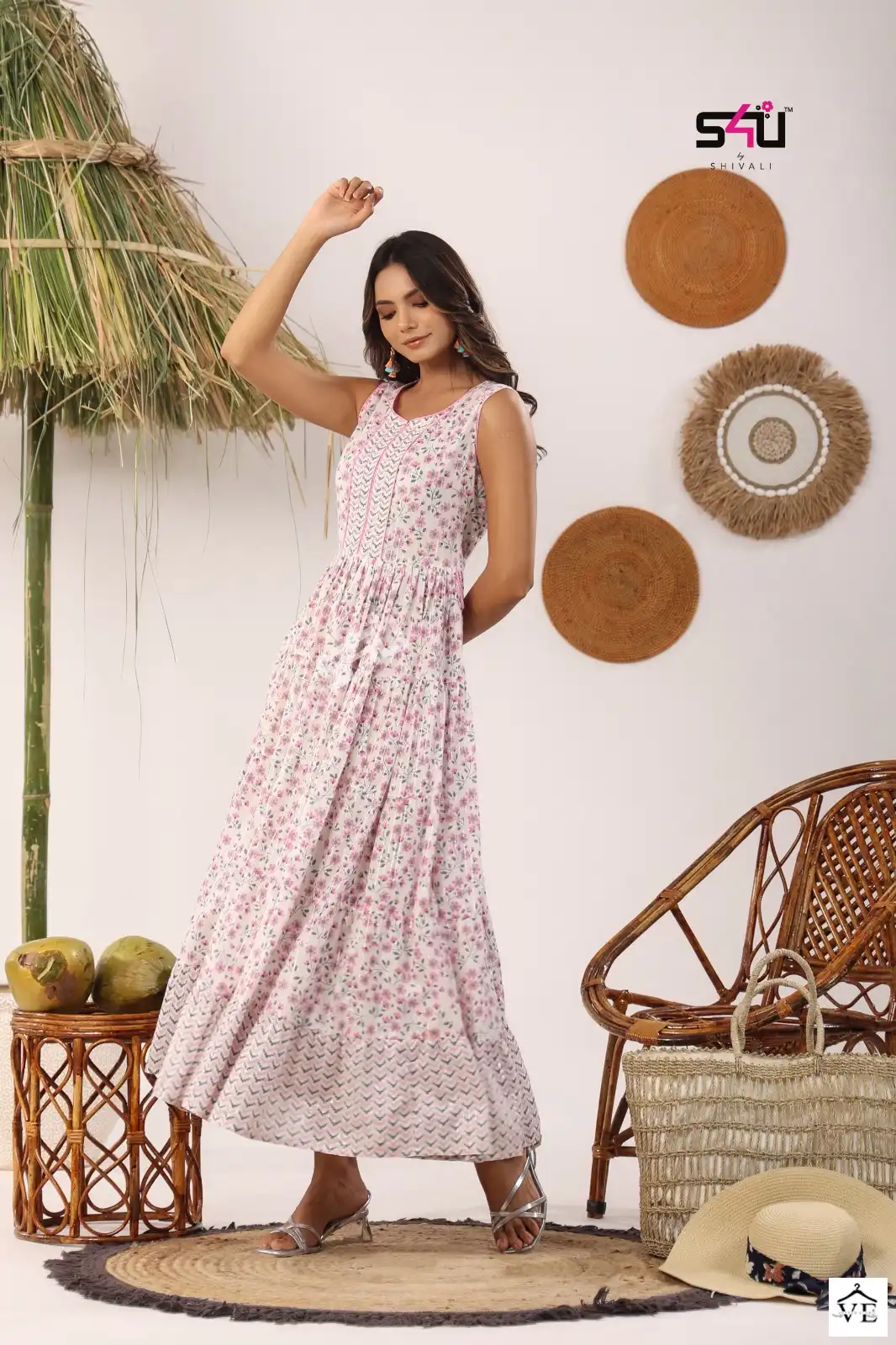 S4U Flairy Tales Vol 9 Cotton Wholesale Flared Kurta Catalog — Wholesale Kurtis, MPA wholesale from Surat — view 4