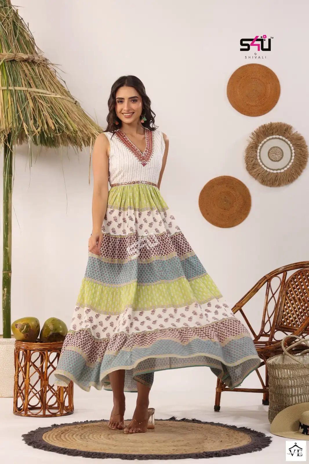 S4U Flairy Tales Vol 9 Cotton Wholesale Flared Kurta Catalog — Wholesale Kurtis, MPA wholesale from Surat — view 5
