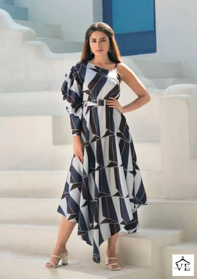 S4U Fusion Drapes Fancy Wholesale One Piece Catalog — Wholesale Kurtis, MPA wholesale from Surat - Gallery Image 2