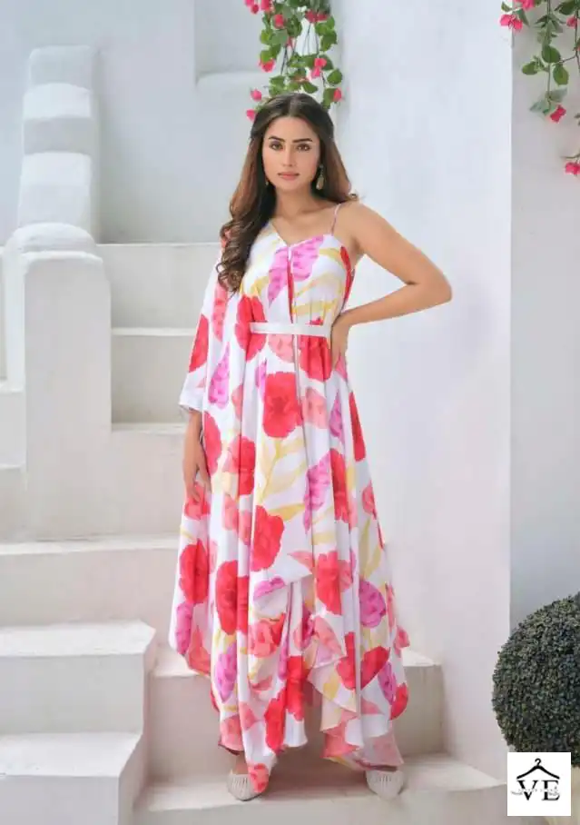 S4U Fusion Drapes Fancy Wholesale One Piece Catalog — Wholesale Kurtis, MPA wholesale from Surat - Gallery Image 4