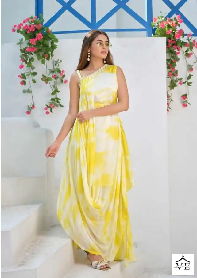 S4U Fusion Drapes Fancy Wholesale One Piece Catalog — Wholesale Kurtis, MPA wholesale from Surat - Gallery Image 5