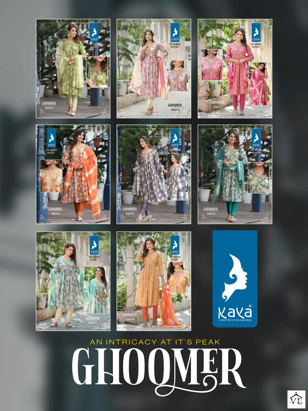 Kaya Ghoomer Pure Chanderi Modal Wholesale Readymade Salwar Suit Catalog — Wholesale Salwar Suits, MPA wholesale from Surat — view 9