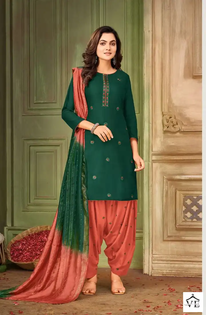 Kapil Trendz Ghungroo Patiyala 3 Rayon 14 Kg Wholesale Readymade Suits Catalog — Wholesale Salwar Suits, MPA wholesale from Surat - Gallery Image 7