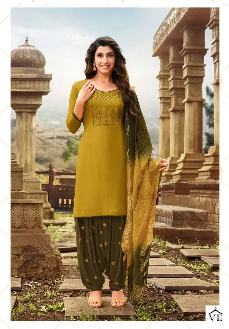 Kapil Trendz Ghungroo Patiyala 3 Rayon 14 Kg Wholesale Readymade Suits Catalog — Wholesale Salwar Suits, MPA wholesale from Surat - Gallery Image 3