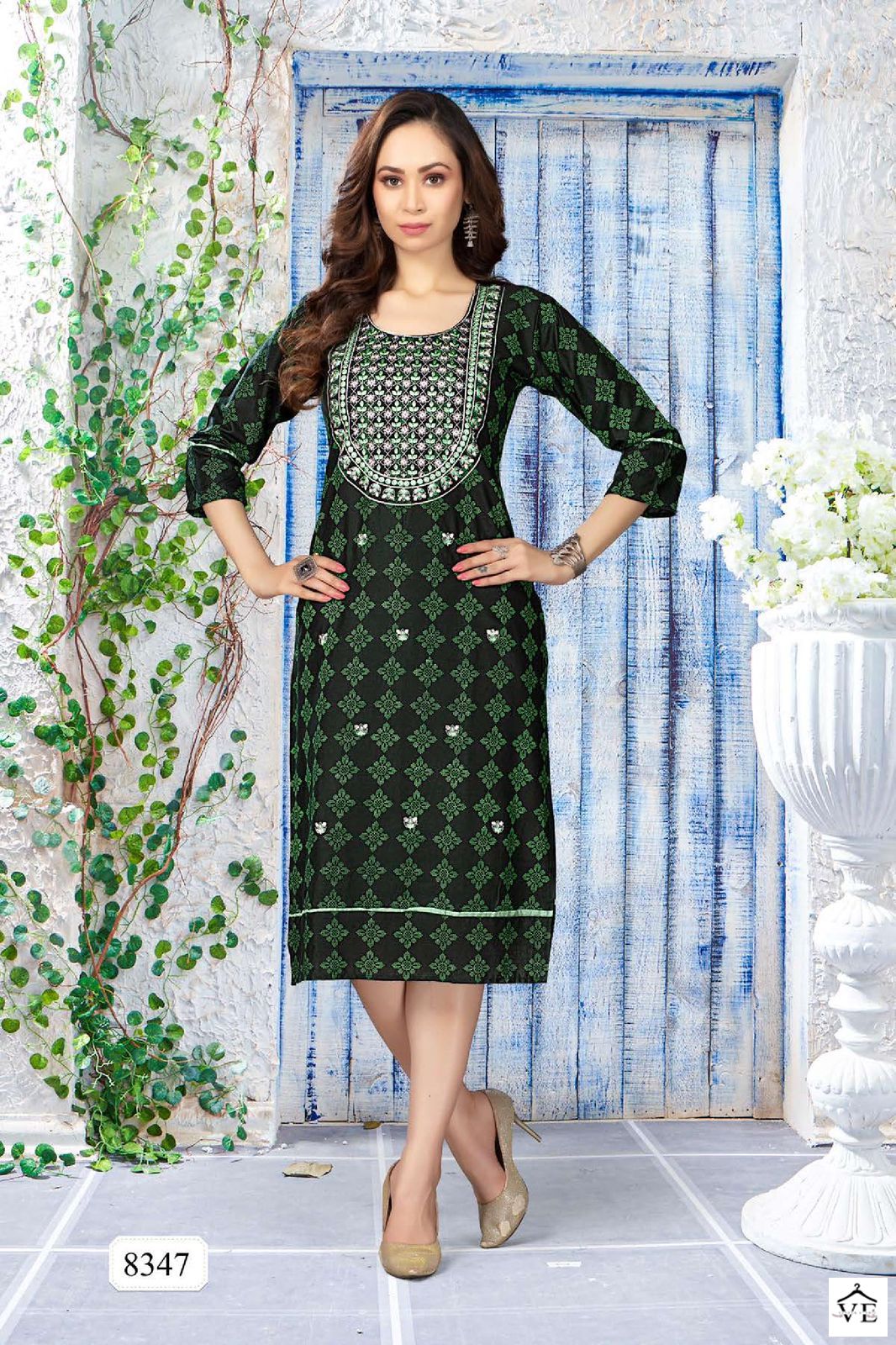VE Golden Aarchi Rayon Print Wholesale Kurti Catalog — Wholesale Kurtis, MPA wholesale from Surat — view 8