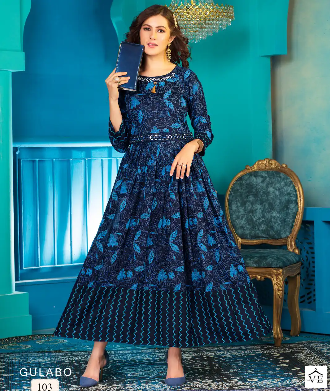 Bonie Gulabo Rayon 14 Kg Wholesale Anarkali Kurti Catalog — Wholesale Kurtis, bonie wholesale from Surat — view 1