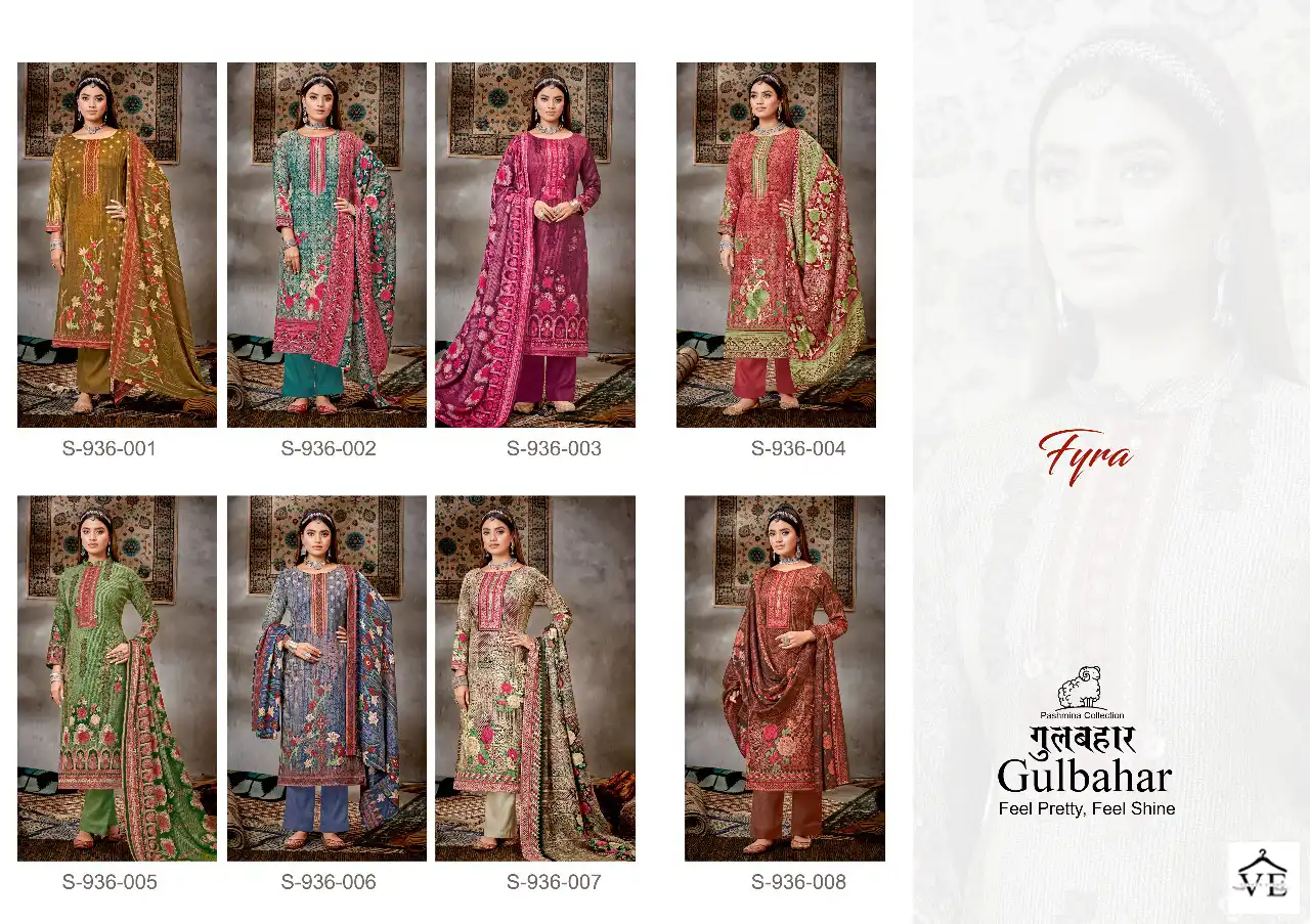 Fyra Gulbahar Pure Pashmina Wholesale Winter Wear Salwar Suit Catalog — Wholesale Salwar Suits, MPA wholesale from Surat — view 9