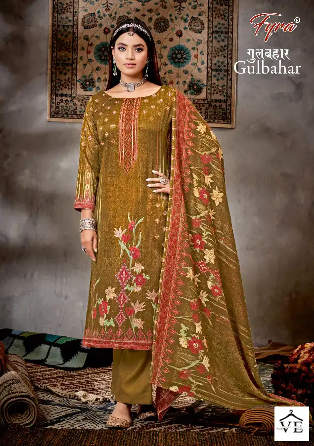 Fyra Gulbahar Pure Pashmina Wholesale Winter Wear Salwar Suit Catalog — Wholesale Salwar Suits, MPA wholesale from Surat - Gallery Image 4