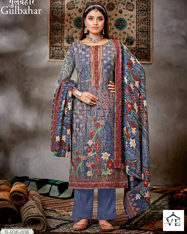 Fyra Gulbahar Pure Pashmina Wholesale Winter Wear Salwar Suit Catalog — Wholesale Salwar Suits, MPA wholesale from Surat — view 1
