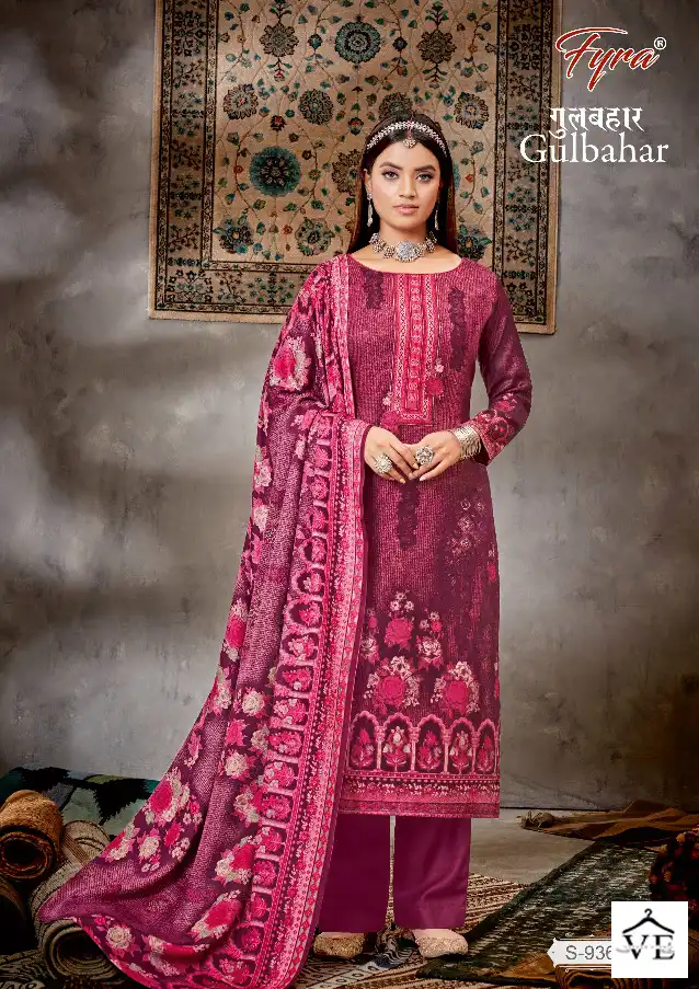 Fyra Gulbahar Pure Pashmina Wholesale Winter Wear Salwar Suit Catalog — Wholesale Salwar Suits, MPA wholesale from Surat - Gallery Image 6
