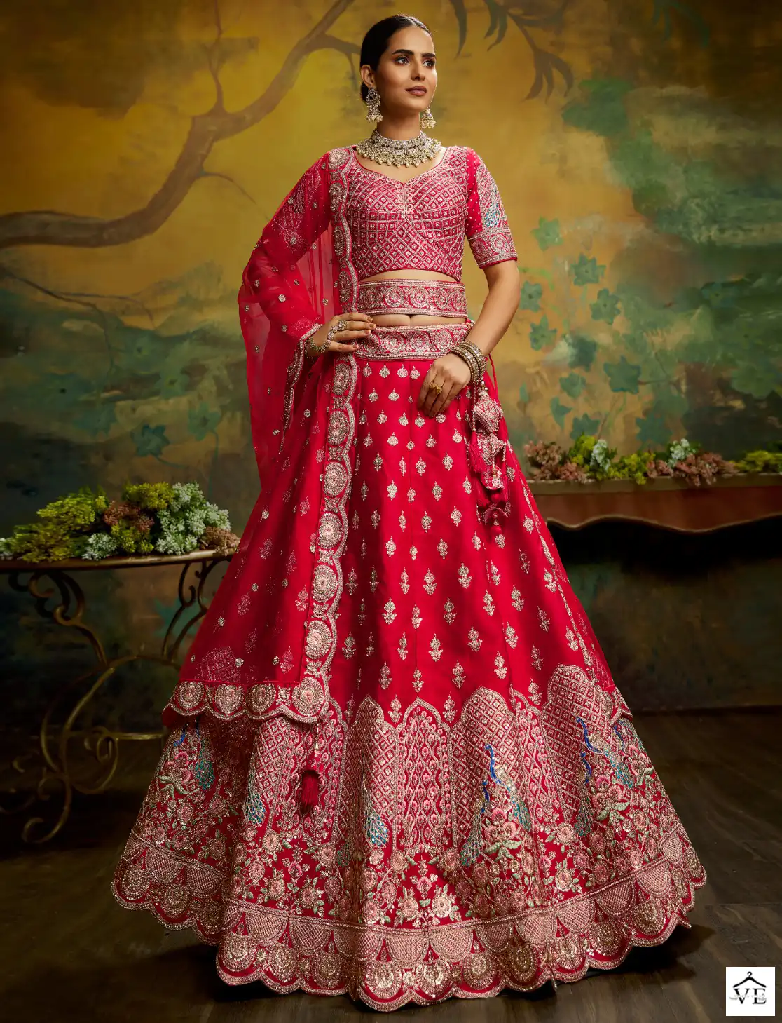 VE Gulmarg Vol 2 Australian Silk Wholesale Bridal Lehenga Choli Catalog — Wholesale Lehenga, MPA wholesale from Surat — view 1
