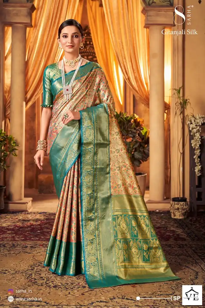 Aura Gitanjali Silk Silk Wholesale Saree Catalog — Wholesale Sarees, MPA wholesale from Surat — view 8