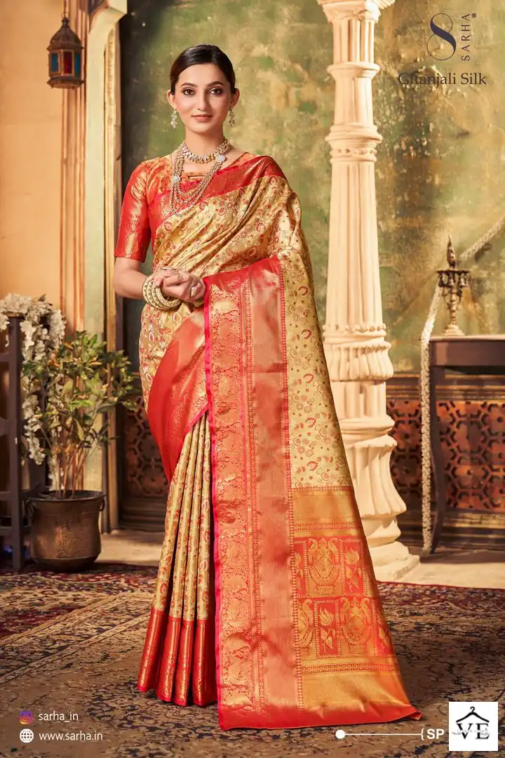 Aura Gitanjali Silk Silk Wholesale Saree Catalog — Wholesale Sarees, MPA wholesale from Surat — view 3