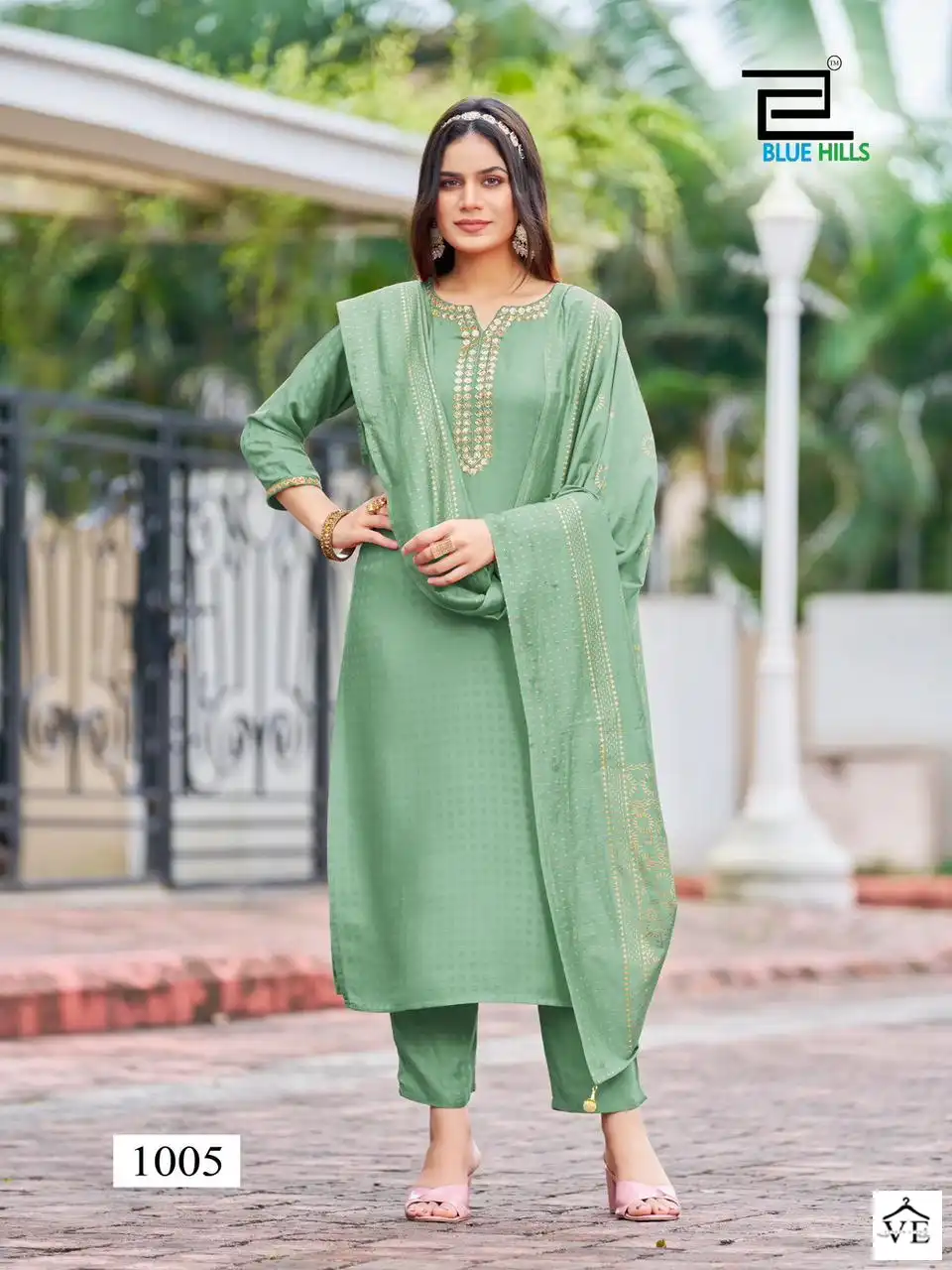 Blue Hills Gulab Jal Rayon Viscose Wholesale Readymade Salwar Suit Catalog — Wholesale Salwar Suits, MPA wholesale from Surat - Gallery Image 2