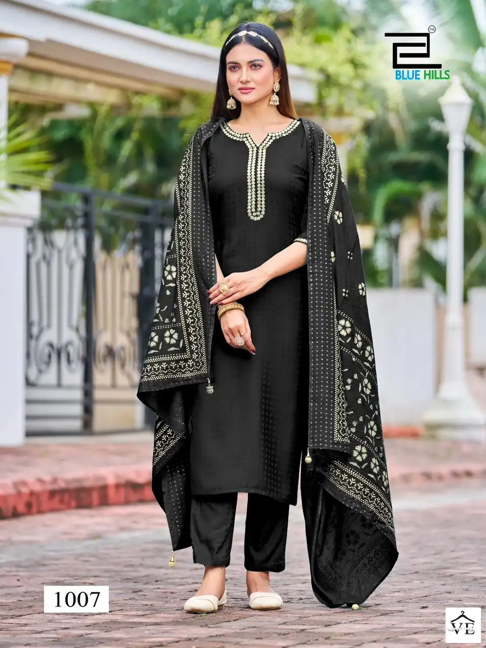Blue Hills Gulab Jal Rayon Viscose Wholesale Readymade Salwar Suit Catalog — Wholesale Salwar Suits, MPA wholesale from Surat - Gallery Image 3