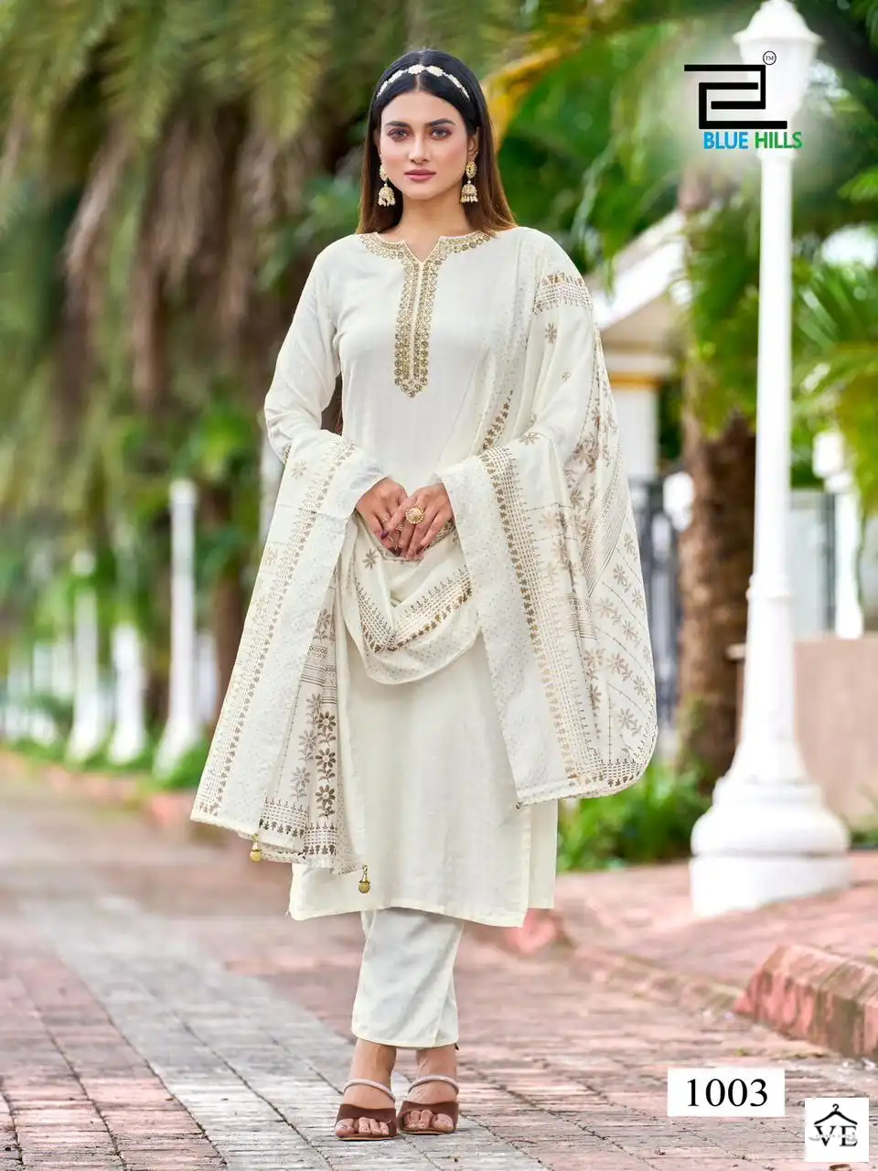 Blue Hills Gulab Jal Rayon Viscose Wholesale Readymade Salwar Suit Catalog — Wholesale Salwar Suits, MPA wholesale from Surat - Gallery Image 6