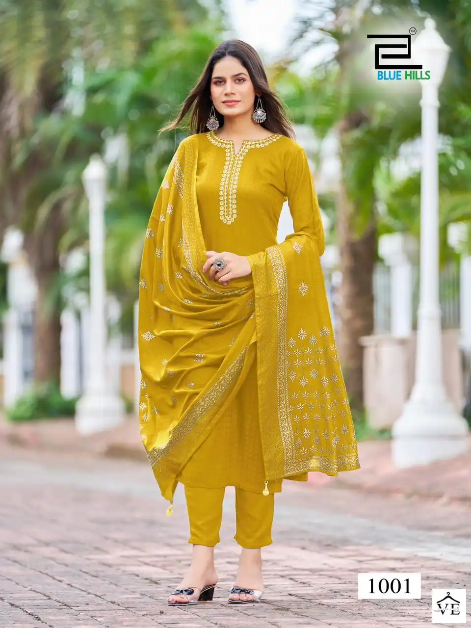 Blue Hills Gulab Jal Rayon Viscose Wholesale Readymade Salwar Suit Catalog — Wholesale Salwar Suits, MPA wholesale from Surat - Gallery Image 7