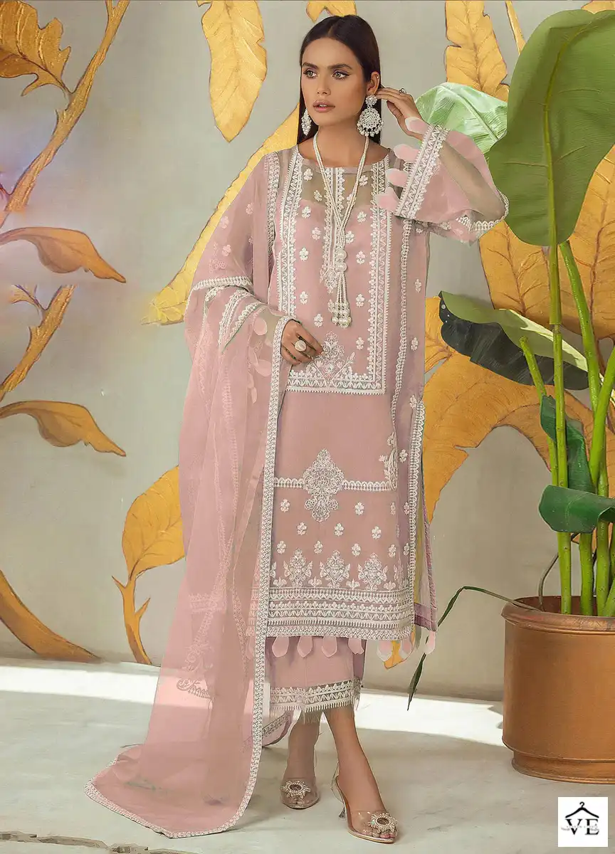 Hoor Tex H-100 D Faux Georgette Wholesale Pakistani Suit — Wholesale Salwar Suits, MPA wholesale from Surat — view 1