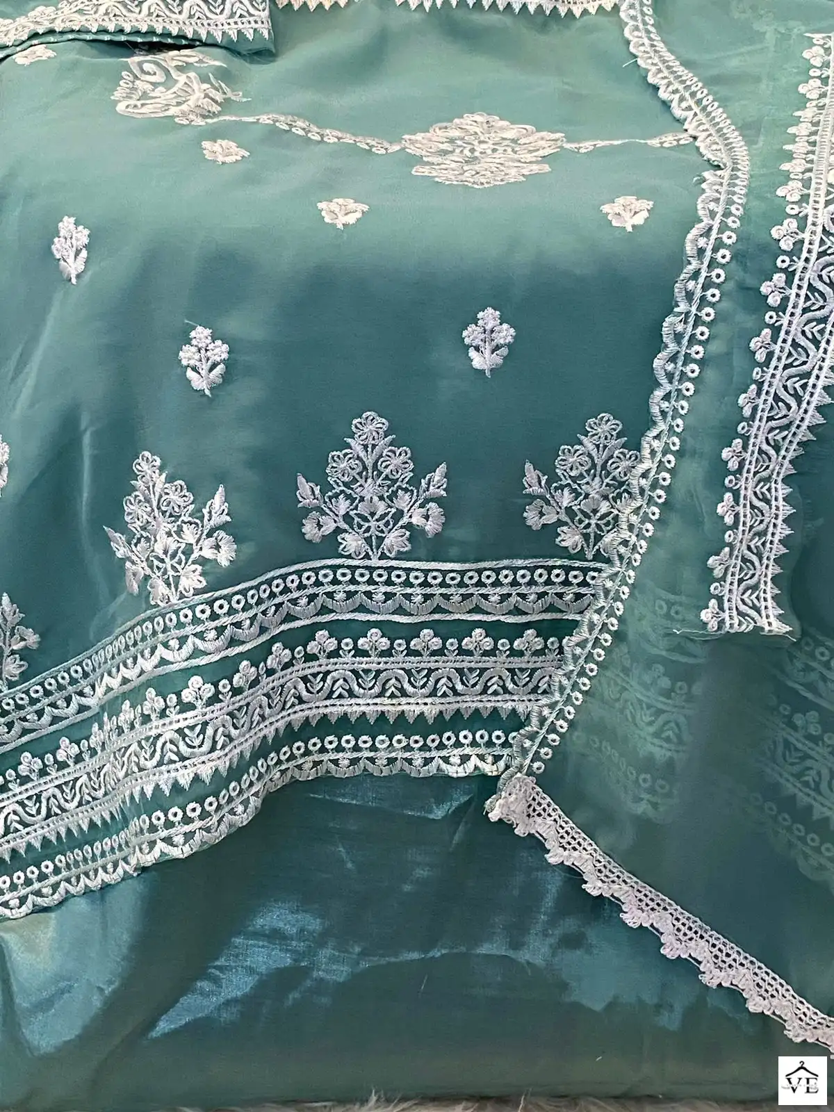 Hoor Tex H-100 C Faux Georgette Wholesale Pakistani Suit — Wholesale Salwar Suits, MPA wholesale from Surat — view 2