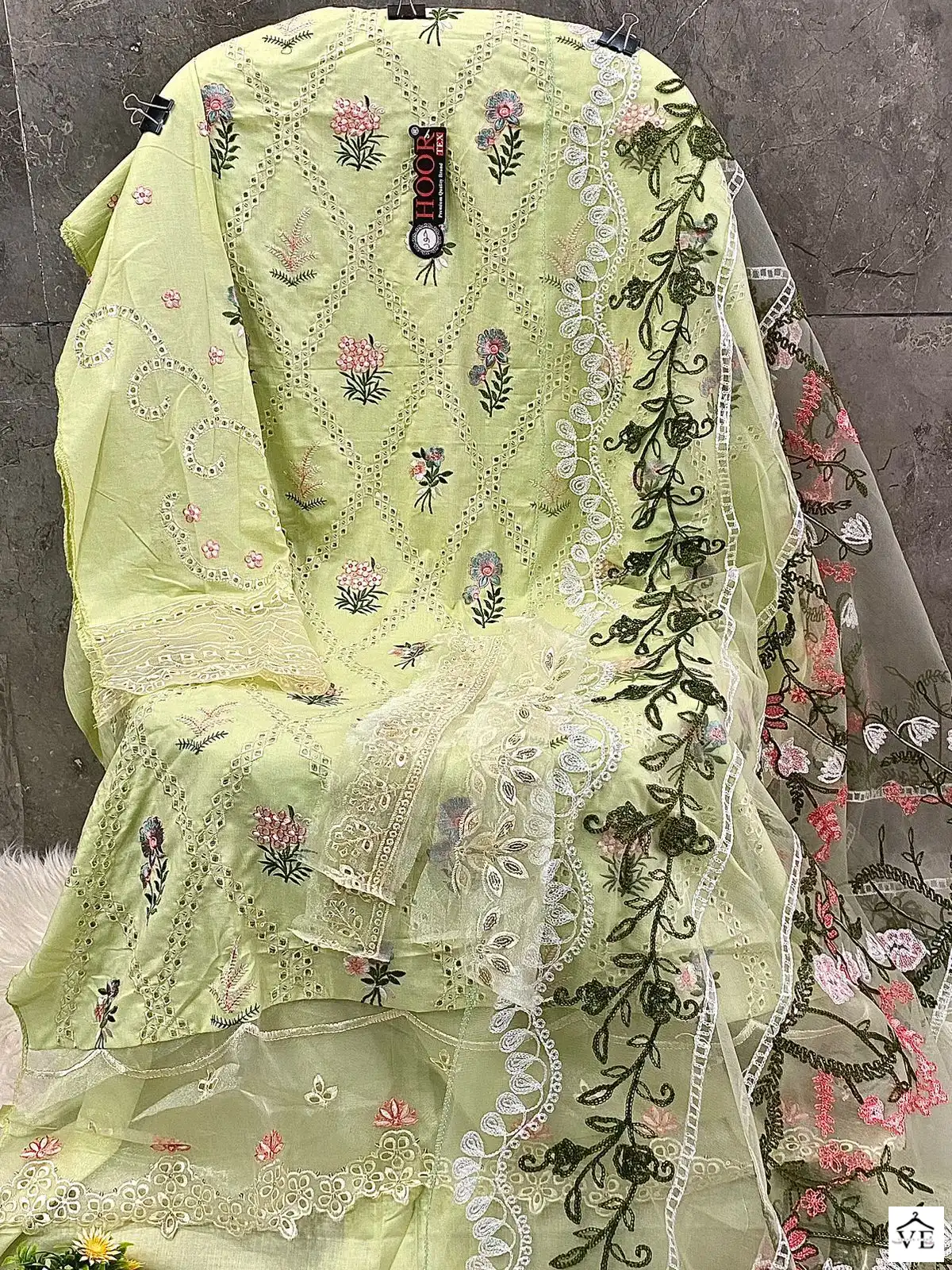 Hoor Tex H-108 C Cotton Wholesale Pakistani Suit — Wholesale Salwar Suits, MPA wholesale from Surat — view 4