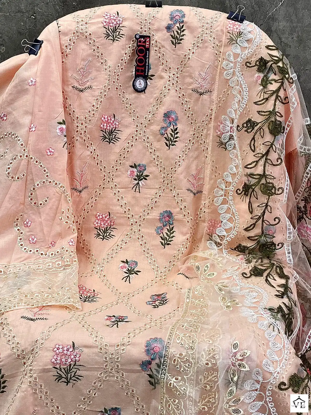 Hoor Tex H-108 D Cotton Wholesale Pakistani Suit — Wholesale Salwar Suits, MPA wholesale from Surat - Gallery Image 3