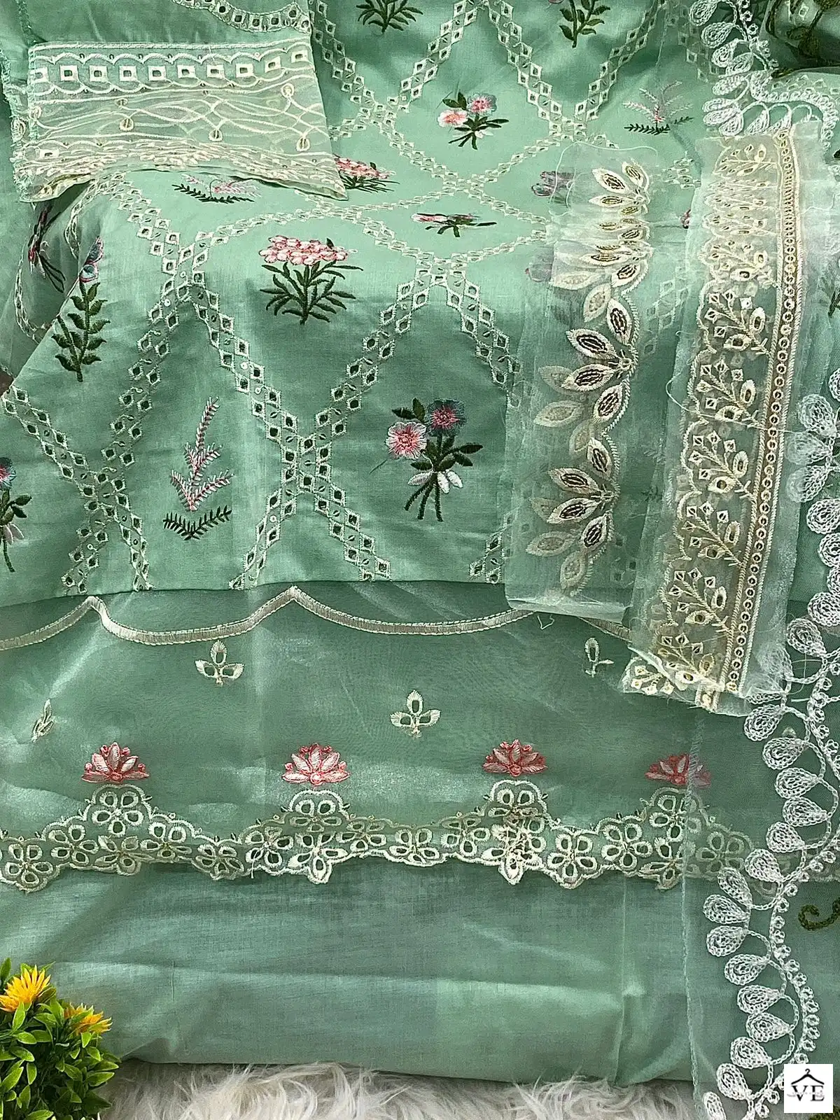 Hoor Tex H-108 E Cotton Wholesale Pakistani Suit — Wholesale Salwar Suits, MPA wholesale from Surat - Gallery Image 3