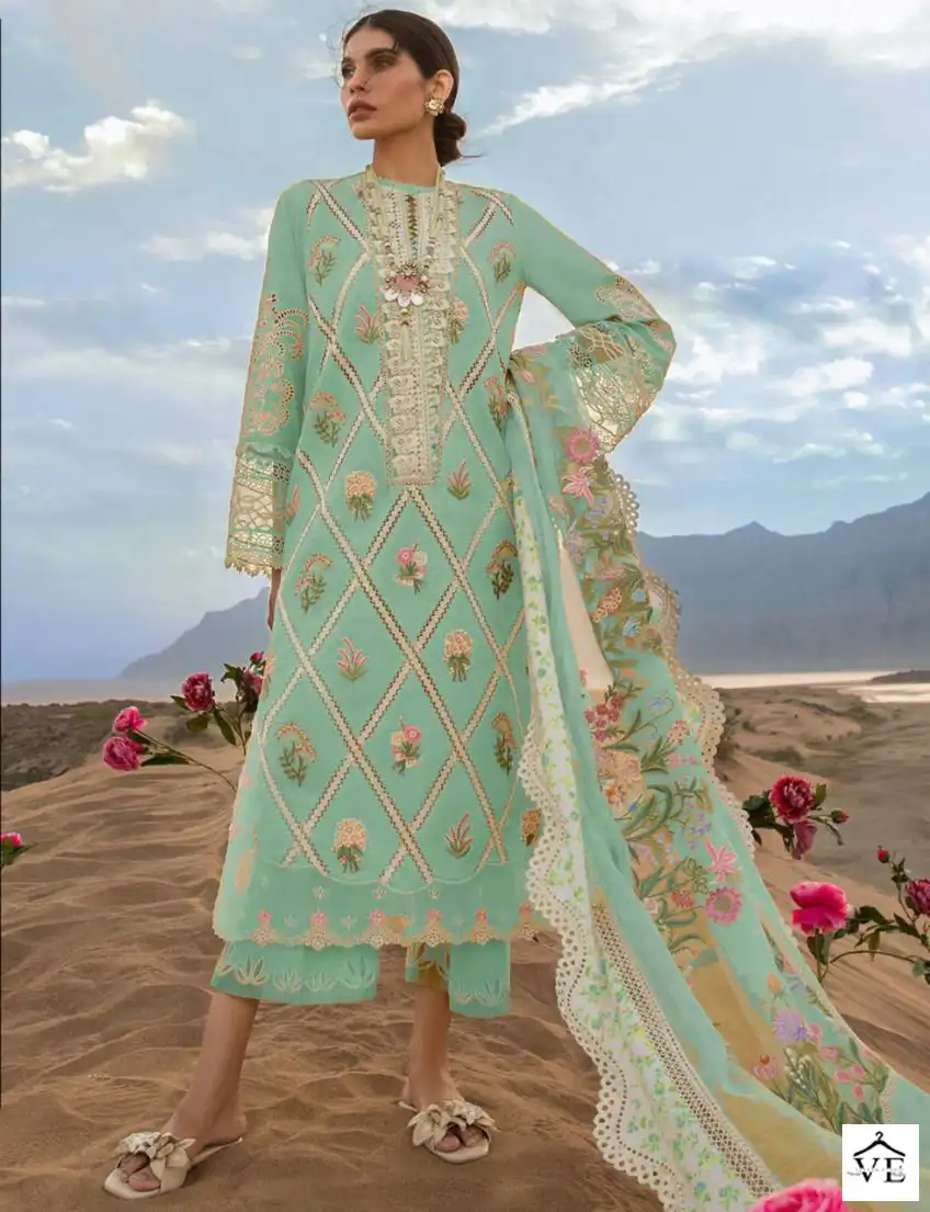 Hoor Tex H-108 E Cotton Wholesale Pakistani Suit — Wholesale Salwar Suits, MPA wholesale from Surat — view 1