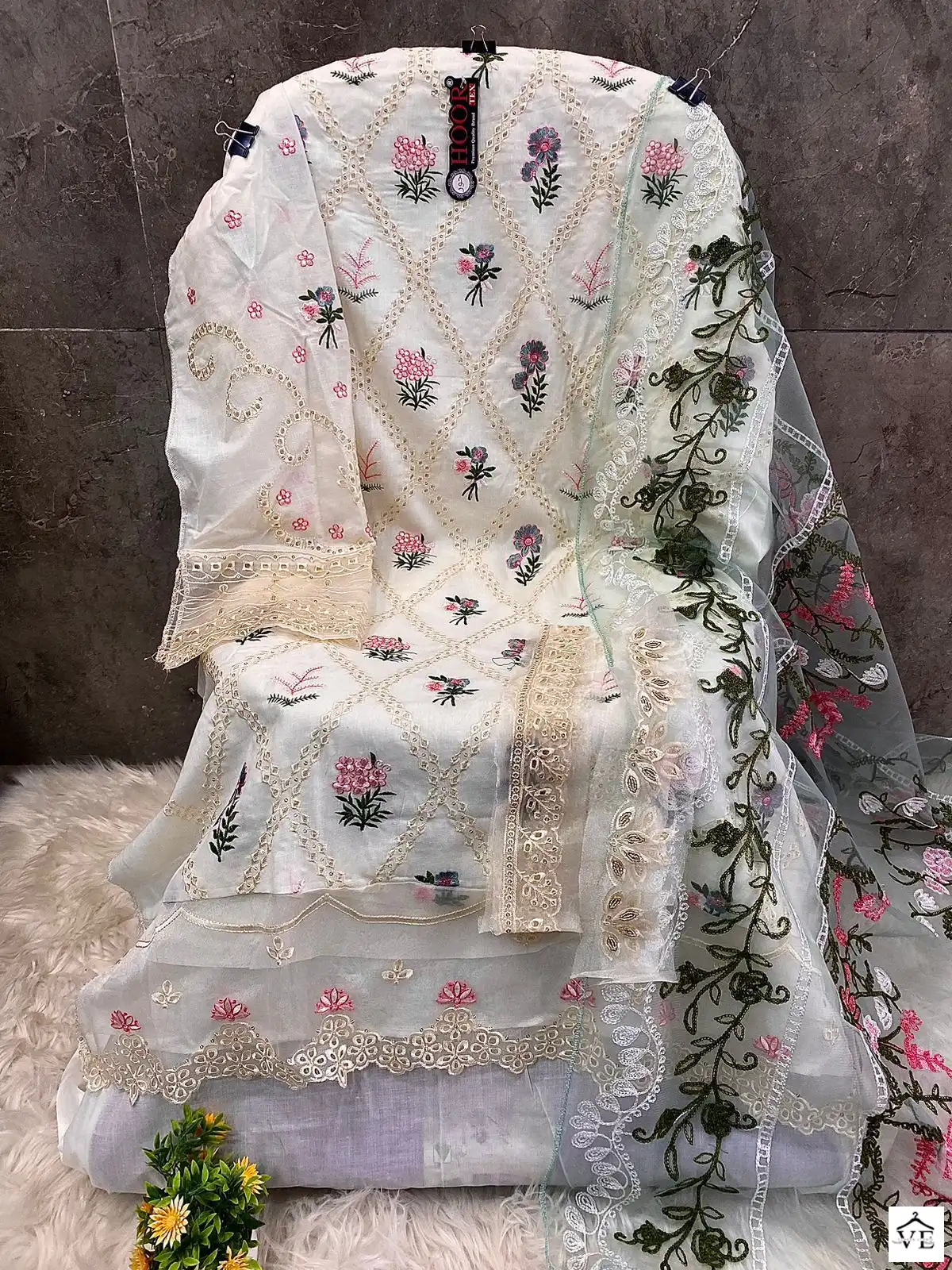 Hoor Tex H-108 A Cotton Wholesale Pakistani Suit — Wholesale Salwar Suits, MPA wholesale from Surat - Gallery Image 2