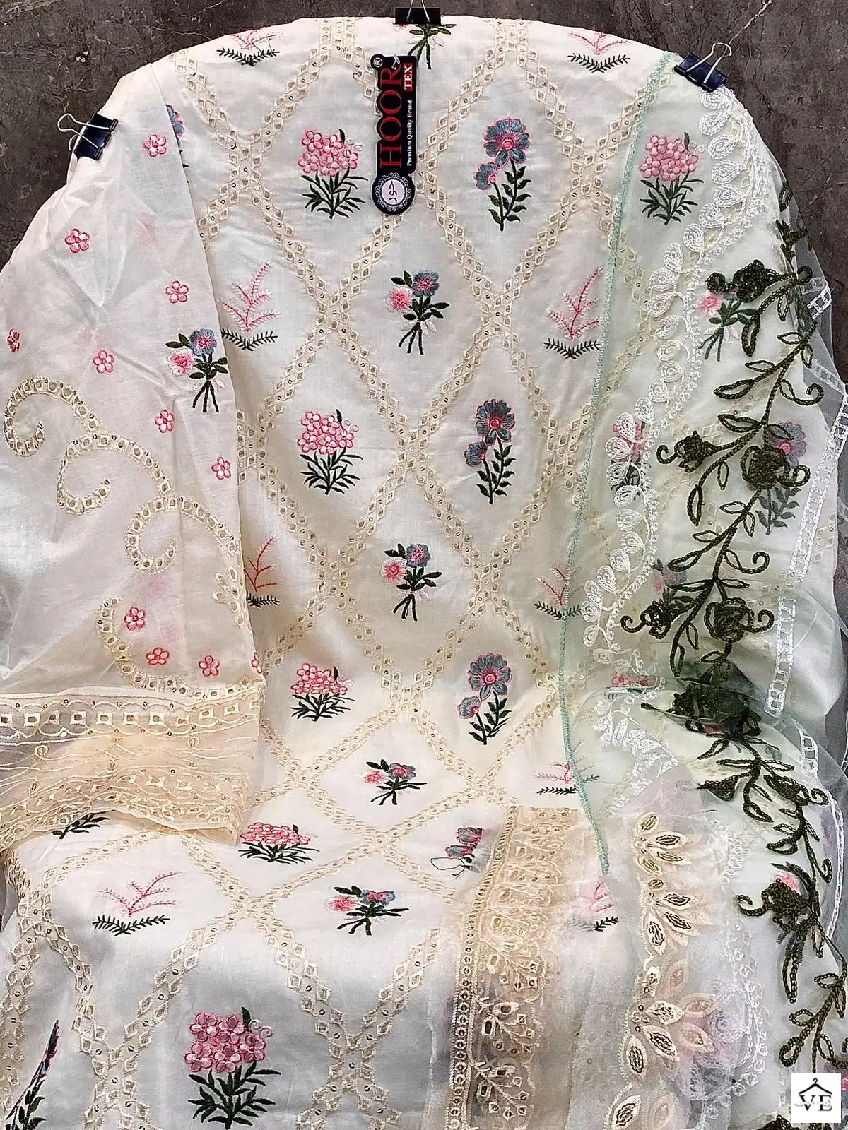 Hoor Tex H-108 A Cotton Wholesale Pakistani Suit — Wholesale Salwar Suits, MPA wholesale from Surat — view 4