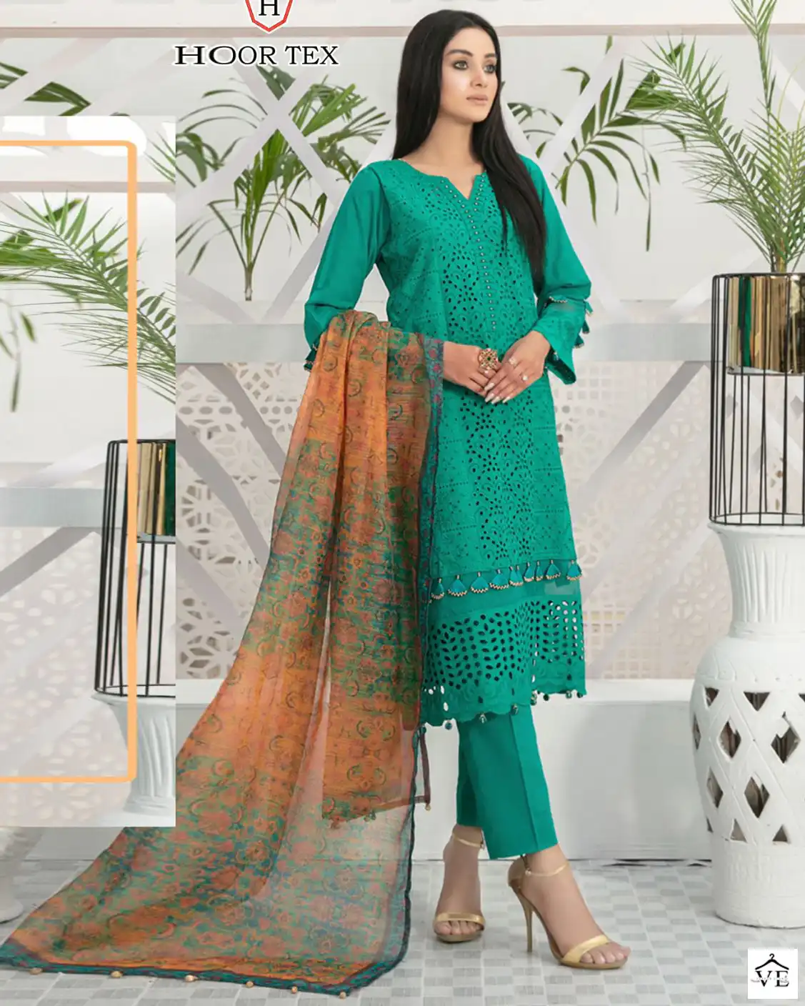 Hoor Tex H-111 Cotton Wholesale Pakistani Suit — Wholesale Salwar Suits, MPA wholesale from Surat — view 1