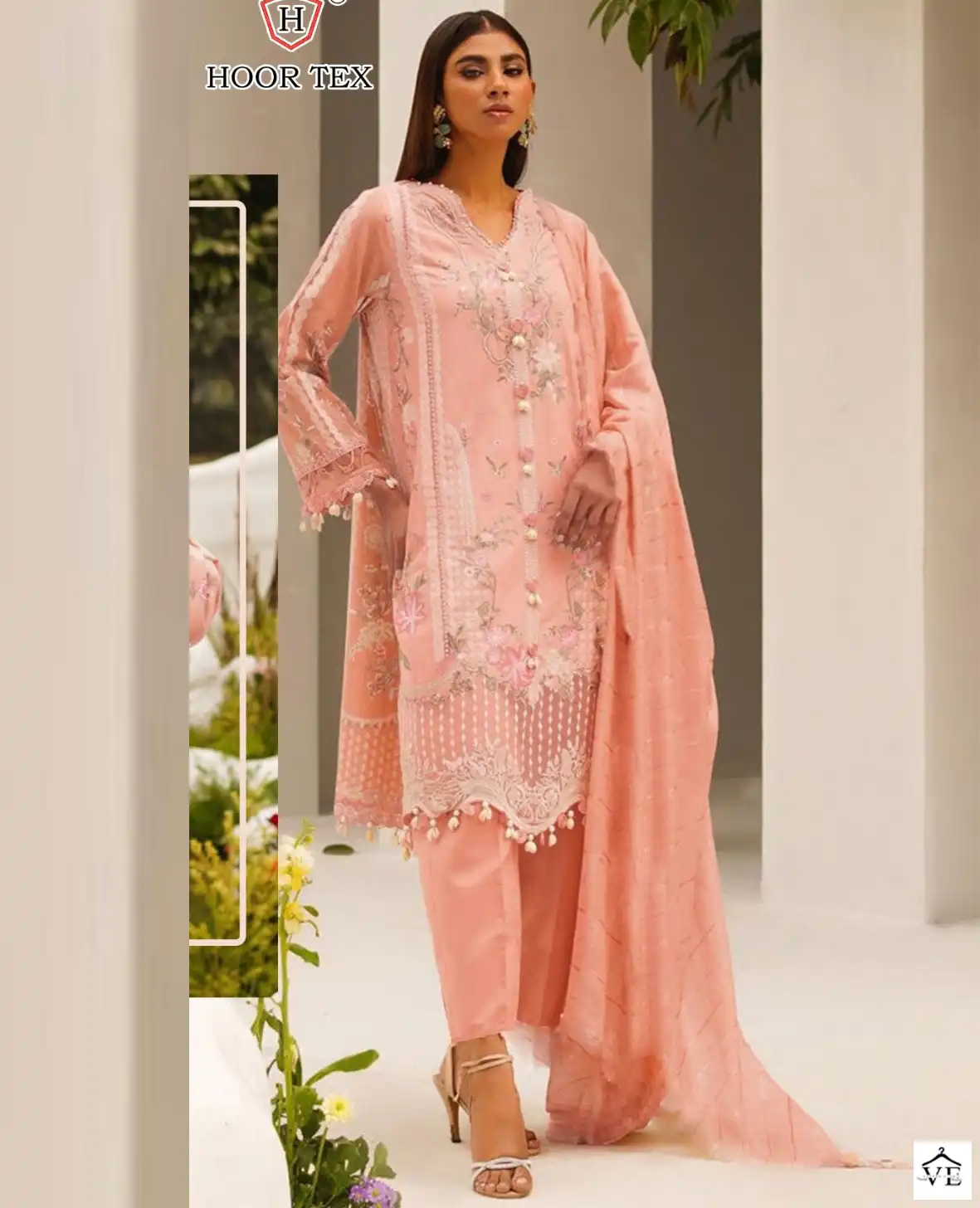 Hoor Tex H-116 Cotton Wholesale Pakistani Suit — Wholesale Salwar Suits, MPA wholesale from Surat — view 1