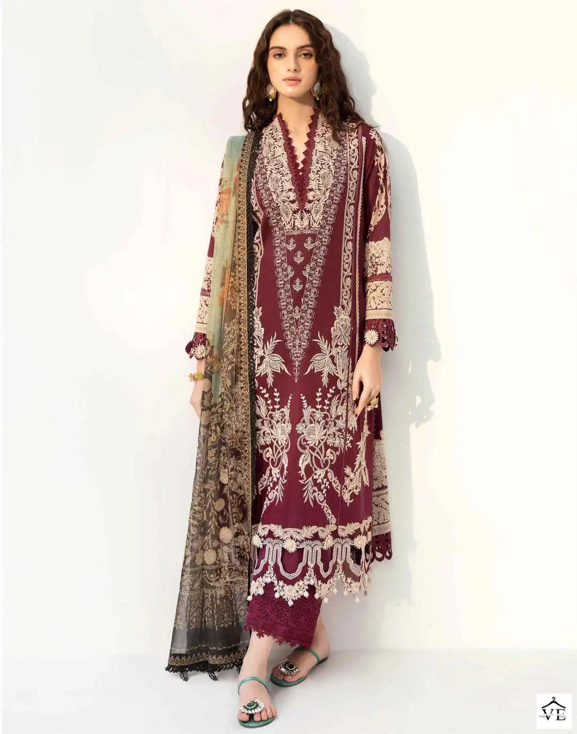 Hoor Tex H-117 Cotton Wholesale Pakistani Suit — Wholesale Salwar Suits, MPA wholesale from Surat — view 1